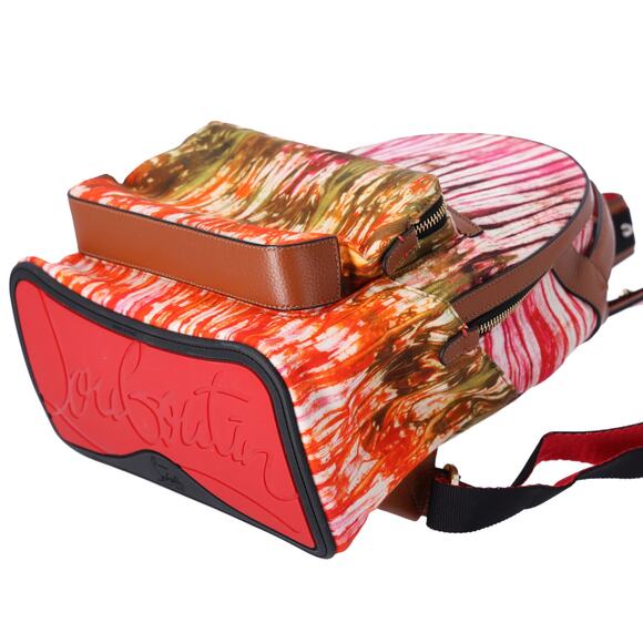 Christian Louboutin Backloubi Small Backpack Printed Canvas Multicolor - Picture 7 of 8